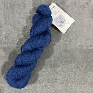 Rosy Green Wool Yarn Cornflower Blue 1 skein ORGANIC 175 yards Made in England